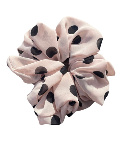 Satin White Polka Dot